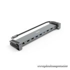 Hama USB HUB - 200145 (USB-C 9n1, 3xUSB 3.1, 2xUSB 2.0, 2xUSB-C, 1xHDMI, 1xLAN, 100W PD, szürke)