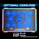 Spirit of Gamer Notebook Hűtőpad 17"-ig - AIRBLADE 1300 RGB (25,8dB; max. 169 m3/h; 10x6cm+3x8cm, RGB LED, 2xUSB2.0)