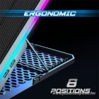 Spirit of Gamer Notebook Hűtőpad 17"-ig - AIRBLADE 1300 RGB (25,8dB; max. 169 m3/h; 10x6cm+3x8cm, RGB LED, 2xUSB2.0)