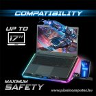 Spirit of Gamer Notebook Hűtőpad 17"-ig - AIRBLADE 1300 RGB (25,8dB; max. 169 m3/h; 10x6cm+3x8cm, RGB LED, 2xUSB2.0)