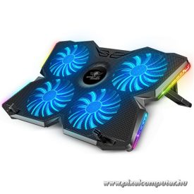   Spirit of Gamer Notebook Hűtőpad 17"-ig - AIRBLADE 500 RGB (25dB; 4x12cm, RGB, 2xUSB2.0)