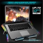 Spirit of Gamer Notebook Hűtőpad 17"-ig - AIRBLADE 500 RGB (25dB; 4x12cm, RGB, 2xUSB2.0)