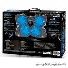 Spirit of Gamer Notebook Hűtőpad 17"-ig - AIRBLADE 500 RGB (25dB; 4x12cm, RGB, 2xUSB2.0)