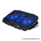 Spirit of Gamer Notebook Hűtőpad 17"-ig - AIRBLADE 600 Blue (15dB; max. 95,14 m3/h; 2x12cm, LED, 2xUSB2.0)