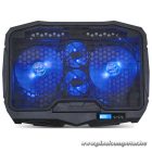 Spirit of Gamer Notebook Hűtőpad 17"-ig - AIRBLADE 600 Blue (15dB; max. 95,14 m3/h; 2x12cm, LED, 2xUSB2.0)