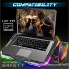 Spirit of Gamer Notebook Hűtőpad 17"-ig - AIRBLADE 700 RGB (29dB; max. 180 m3/h; 4x10cm+2x7cm, RGB LED, 2xUSB2.0)
