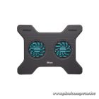 Trust Notebook Hűtő Pad - Xstream Breeze (állítható dőlésszög; USB-ről működő 2x ventilátor; fekete)