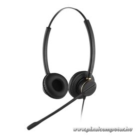   Addasound Call Center Fejhallgató QD - CRYSTAL 2872 (QD csatlakozó, Noice Cancelling mikrofon, fekete)