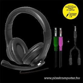 Advance Fejhallgató - HEADPHONICS PRO (3,5mm Jack, fekete)