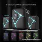 Advance Hangszóró - SOUNDPHONIC RGB 11W RMS BLUETOOTH (2.1, Bluetooth/3,5mm Jack, RGB, fekete)