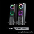 Advance Hangszóró - SOUNDPHONICS RGB 6W RMS (2.0, 3,5mm Jack, RGB, fekete)