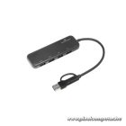 Bluestork USB Hub - HUB-FIRST (4xUSB3.0, USB-C + USB-A, Windows, Mac)