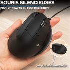 Bluestork Egér - M-W-ERGO (Ergonomic, Rechargeable, 2.4G, 7200 DPI, optikai, fekete)