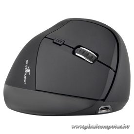   Bluestork Vezeték nélküli Egér - M-WL-ERGO-BK (Ergonomic, Rechargeable, 2.4G, 2400 DPI, optikai, fekete)