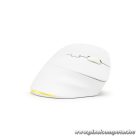 Bluestork Vezeték nélküli Egér - M-WL-ERGO-LUMI-W (Ergonomic, Rechargeable, 2400 DPI, 6 gomb, optikai, fehér)