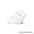 Bluestork Vezeték nélküli Egér - M-WL-ERGO-LUMI-W (Ergonomic, Rechargeable, 2400 DPI, 6 gomb, optikai, fehér)