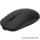 Bluestork Vezeték nélküli Egér - M-WL-OFF100-BLACK (Bluetooth, 2.4G, Rechargeable, 3200 DPI, optikai, fekete)