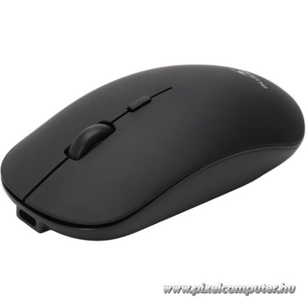 Bluestork Vezeték nélküli Egér - M-WL-OFF100-BLACK (Bluetooth, 2.4G, Rechargeable, 3200 DPI, optikai, fekete)