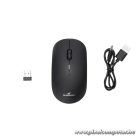 Bluestork Vezeték nélküli Egér - M-WL-OFF100-BLACK (Bluetooth, 2.4G, Rechargeable, 3200 DPI, optikai, fekete)