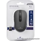 Bluestork Vezeték nélküli Egér - M-WL-OFF60-GREY (1600 DPI, 6 gomb, optikai, szürke)