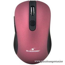   Bluestork Vezeték nélküli Egér - M-WL-OFF60-PURPLE (1600 DPI, 6 gomb, optikai, lila)