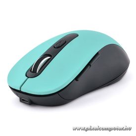   Bluestork Vezeték nélküli Egér - M-WL-OFF70-GREEN (Rechargeable, 1600 DPI, 6 gomb, optikai, zöld)