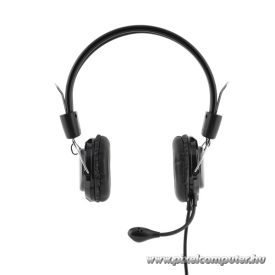   Bluestork Fejhallgató - MC201 Office Headset (mikrofon; hangerő szabályzó, 3,5 Jack, fekete)