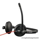 Bluestork Fejhallgató - MC301 Office Headset (mikrofon; hangerő szabályzó, 3,5 Jack, fekete)