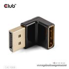 Club 3D Átalakító - CAC-1008 (90° DisplayPort  1.4,  M/F, 4K120Hz, univerzális)