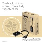 Club 3D Átalakító - CAC-1010 (DisplayPort to Dual Link DVI-D, aktív, 4K30Hz, HDCP ON)