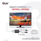Club 3D Átalakító - CAC-1010 (DisplayPort to 2xDVI-A HDCP ON, 4K30Hz, 2560x1600@60Hz, 60cm)