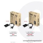 Club 3D Átalakító - CAC-1010 (DisplayPort to 2xDVI-A HDCP ON, 4K30Hz, 2560x1600@60Hz, 60cm)