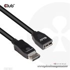 Club 3D Kábel - CAC-1022 (DisplayPort 1.4 HBR3, 8K60Hz, 4K144Hz, 2m, M/F, 32.4Gbps)