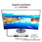 Club 3D Kábel - CAC-1023 (DisplayPort 1.4, 8K60Hz, DSC 1.2, HBR3, HDR, 3m, Bidirectionális, M/F)