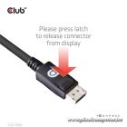 Club 3D Kábel - CAC-1060 (DisplayPort 1.4, 8K, 32.4Gbps, HBR3 8K, 28AWG, M/M, 3m)