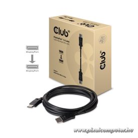   Club 3D Kábel - CAC-1064 (DisplayPort 1.2, 21.6Gbps, 4K60Hz, VESA tanúsított, 3m, M/M)