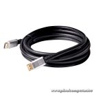 Club 3D Kábel - CAC-1069 (DisplayPort 1.4 HBR3 8K @60Hz, 32.4Gbps, 4m, 24AWG, DSC 1.2, VESA, M/M)
