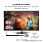 Club 3D Kábel - CAC-1079 (DisplayPort 1.4 Aktív Optikai Egyir. M/M, 8K@60Hz, 20m)