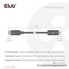 Club 3D Kábel - CAC-1083 (DisplayPort 1.4 to HDMI 2.0, aktív adapter, 4K60Hz, HDR, 2m)