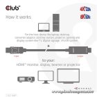 Club 3D Kábel - CAC-1087 (DisplayPort 1.4 to HDMI 8K60Hz HDR10, 3m, M/M)