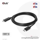 Club 3D Kábel - CAC-1087 (DisplayPort 1.4 to HDMI 8K60Hz HDR10, 3m, M/M)