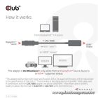 Club 3D Átalakító - CAC-1088 (DisplayPort 1.4 to HDMI 4K120Hz/8K60Hz HDR Aktív, M/F)