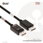 Club 3D Kábel - CAC-1091 (DisplayPort 2.1,  DP80, 4K240Hz, 1.2m, Bidirectional, M/M)