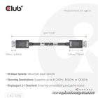 Club 3D Kábel - CAC-1092 (DisplayPort 2.1, DP80, 8K240Hz, 1.6m, Bi-Directional, M/M)