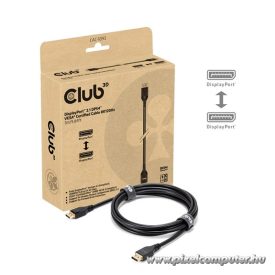   Club 3D Kábel - CAC-1093 (DisplayPort 2.1, 8K120Hz, 3m, DP54, VESA tanúsítvány, M/M)