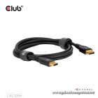 Club 3D Kábel - CAC-1094 (DisplayPort 2.1, 8K2420Hz, 2m, DP80, VESA tanúsítvány, M/M)