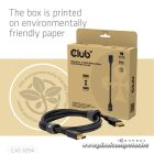 Club 3D Kábel - CAC-1094 (DisplayPort 2.1, 8K2420Hz, 2m, DP80, VESA tanúsítvány, M/M)