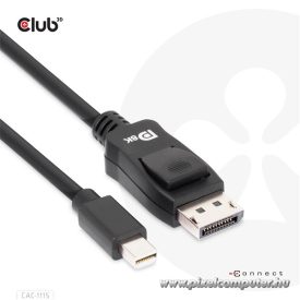   Club 3D Kábel - CAC-1115 (Mini DisplayPort to DisplayPort 1.4 HBR3, 8K60Hz/4K120Hz, 2m, kétirányú)
