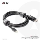 Club 3D Kábel - CAC-1115 (Mini DisplayPort to DisplayPort 1.4 HBR3, 8K60Hz/4K120Hz, 2m, kétirányú)