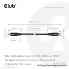 Club 3D Kábel - CAC-1165 (Mini DisplayPort  M/M, DP80, 80Gbps, 1m, 4K240Hz/8K60Hz/10K60Hz)